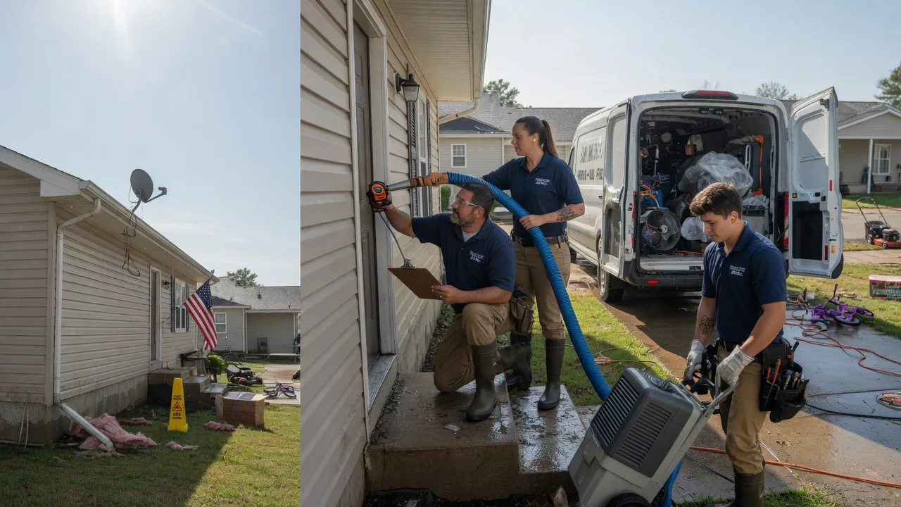 Ceiling Water Damage Restoration in Rock Springs, WI near me